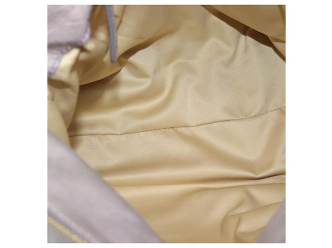 Borsa a mano Miu Miu Ribbon in pelle 2way Viola Oro Auth 186822V D'oro Porpora - vista 11