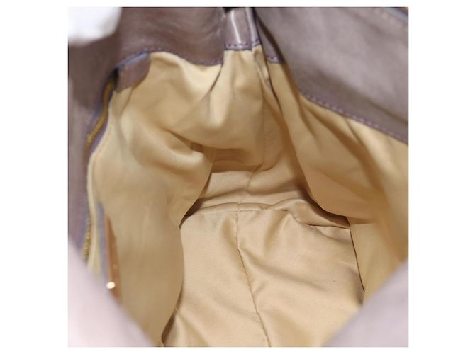 Borsa a mano Miu Miu Ribbon in pelle 2way Viola Oro Auth 186822V D'oro Porpora - vista 22