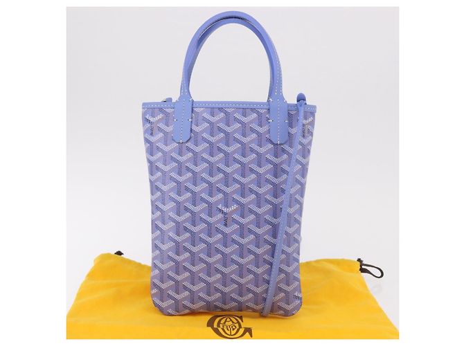 Borsa GOYARD Herringbone 2025 Poitiers Iris Limited Edition PVC Blue Auth SW2344SM - vista 12
