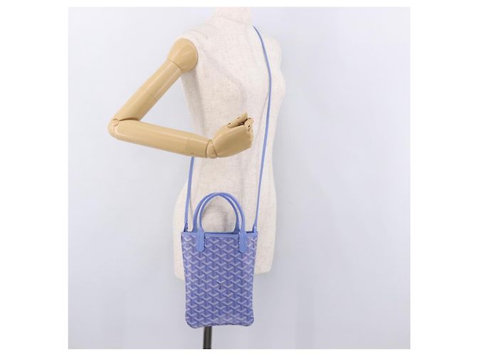 Borsa GOYARD Herringbone 2025 Poitiers Iris Limited Edition PVC Blue Auth SW2344SM - vista 22