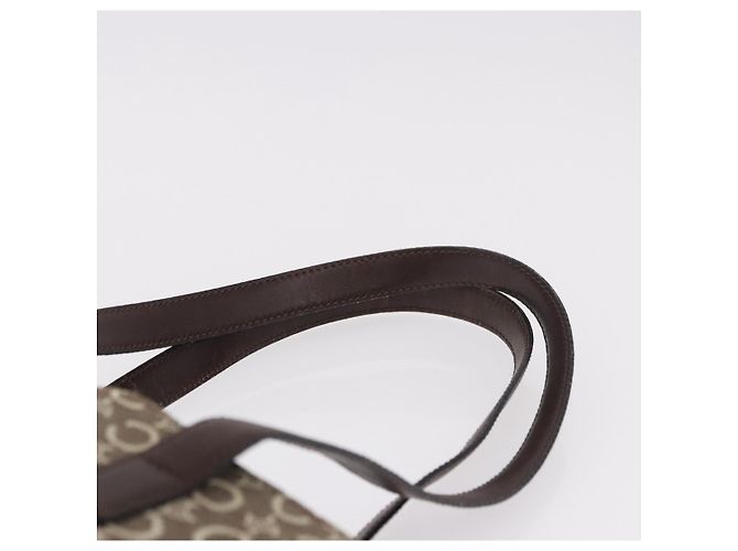Céline Bolso Tote CELINE C Macadam Canvas Beige Oro Auth 187756 Dorado - vista 8