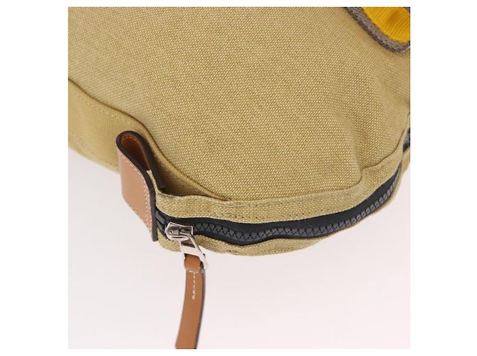 Borsa Tote LOEWE Loewe Nature Canvas 2way Beige Silver Auth 186333A Argento - vista 10