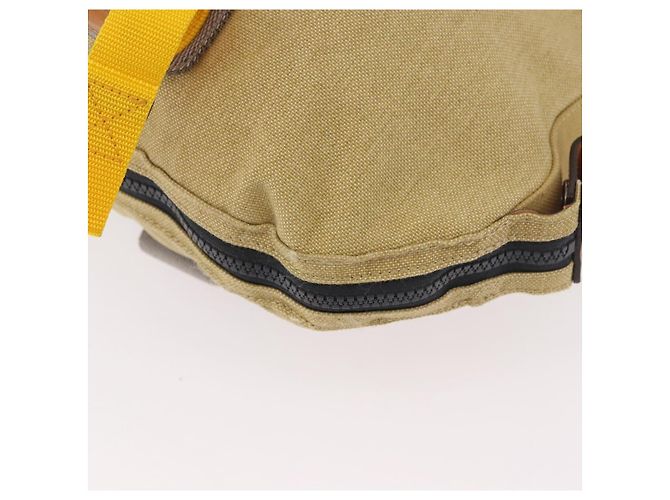Borsa Tote LOEWE Loewe Nature Canvas 2way Beige Silver Auth 186333A Argento - vista 16