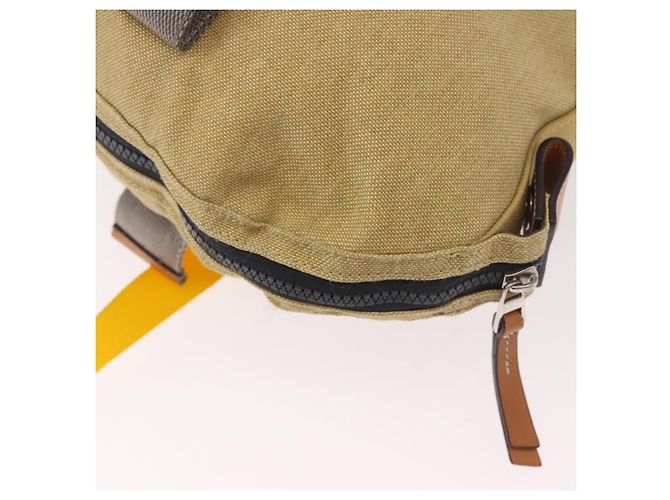 Borsa Tote LOEWE Loewe Nature Canvas 2way Beige Silver Auth 186333A Argento - vista 18