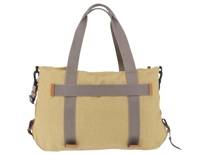 Borsa Tote LOEWE Loewe Nature Canvas 2way Beige Silver Auth 186333A Argento - vista 2