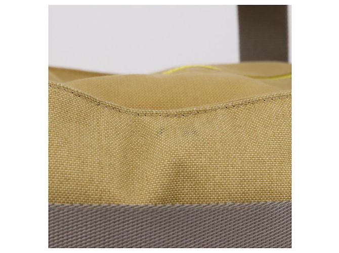Borsa Tote LOEWE Loewe Nature Canvas 2way Beige Silver Auth 186333A Argento - vista 3