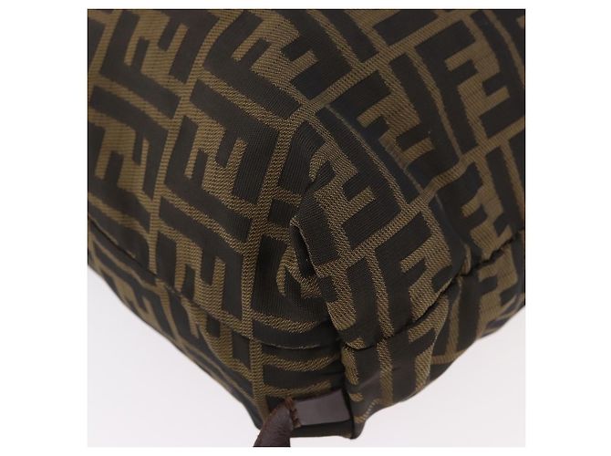 FENDI Rucksack Zucca Canvas Nylon Braun Schwarz Auth 187667 - Ansicht 15