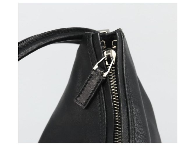 Borsa a Spalla GUCCI in Pelle Nera Argento 001 3770 Auth BA13453 Nero - vista 18