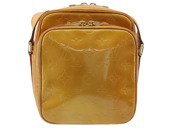 LOUIS VUITTON Borsa a Spalla Monogram Vernis Wooster Beige LV Auth 185903 - vista 13