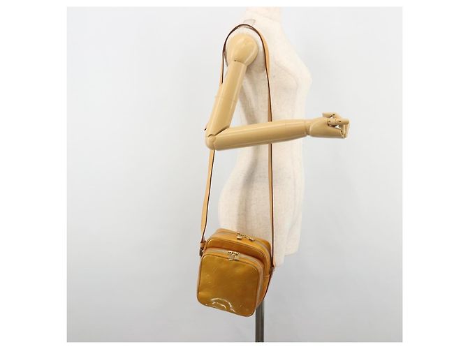 LOUIS VUITTON Borsa a Spalla Monogram Vernis Wooster Beige LV Auth 185903 - vista 22