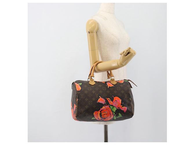 LOUIS VUITTON Borsa Monogram Rose Speedy 30 Arancione Rosa M48610 Auth ka4783SAV Monogramma - vista 21