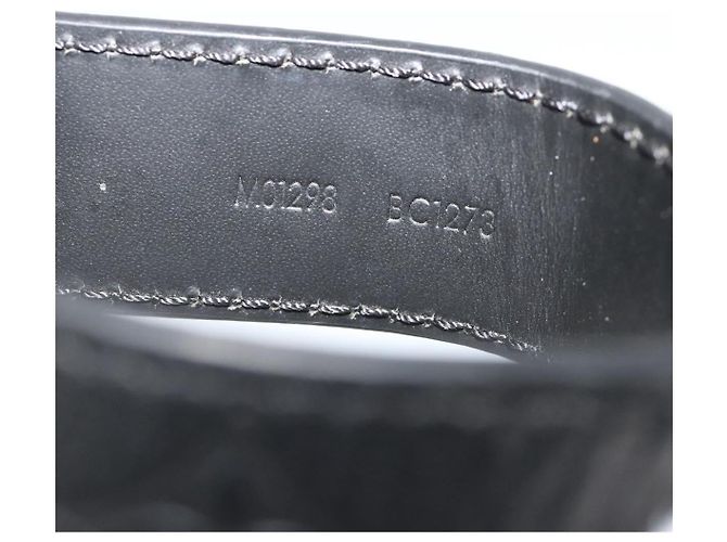 LOUIS VUITTON Porte-clés Dragonne Monogram Shadow Noir M01298 LV Auth 185547 - vue 12