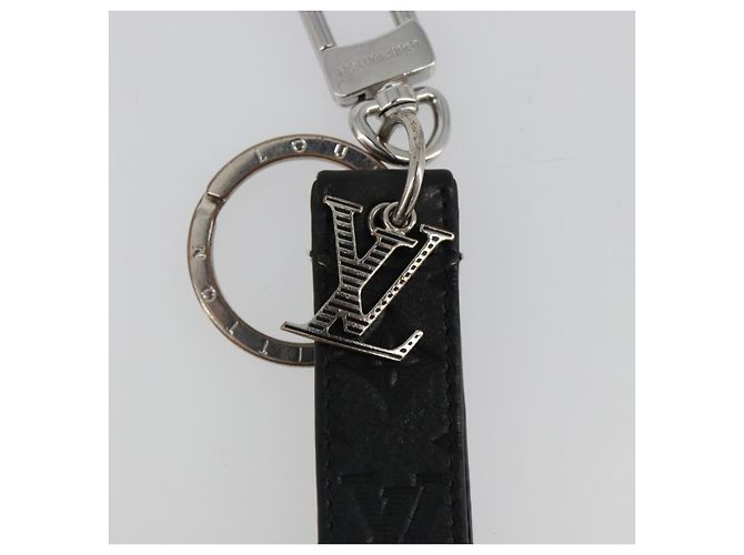 LOUIS VUITTON Porte-clés Dragonne Monogram Shadow Noir M01298 LV Auth 185547 - vue 4