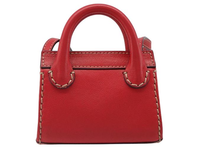 Chloé Borsa Chloe in pelle 2way Rosso Oro Auth BA13481A D'oro - vista 2