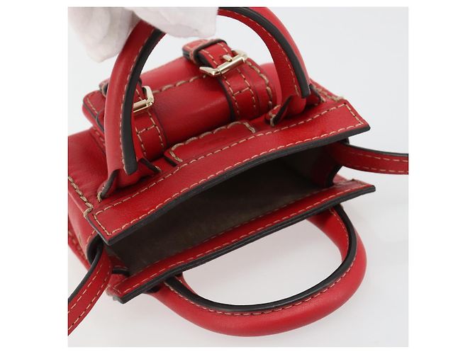 Chloé Borsa Chloe in pelle 2way Rosso Oro Auth BA13481A D'oro - vista 6