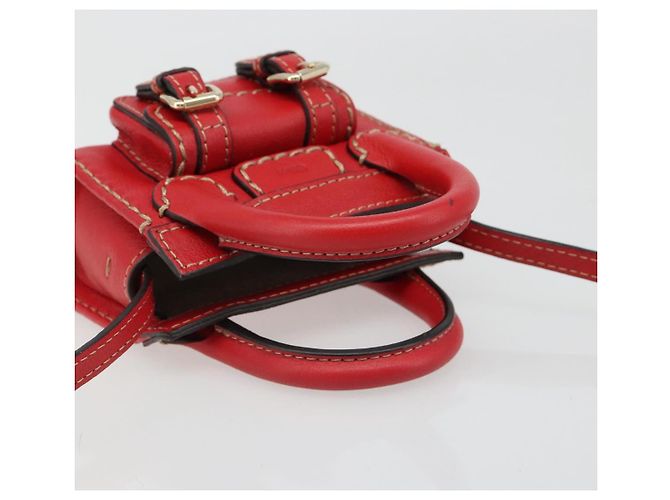 Chloé Borsa Chloe in pelle 2way Rosso Oro Auth BA13481A D'oro - vista 7