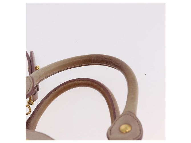 Borsa Miu Miu in pelle 2way Rosa Oro Auth 187497 D'oro - vista 8