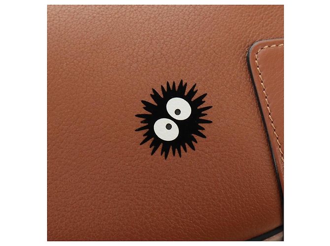 LOEWE Studio Ghibli My Neighbor Totoro Amazona 28 Leather 2way Auth 167413SM Marrone Argento - vista 23