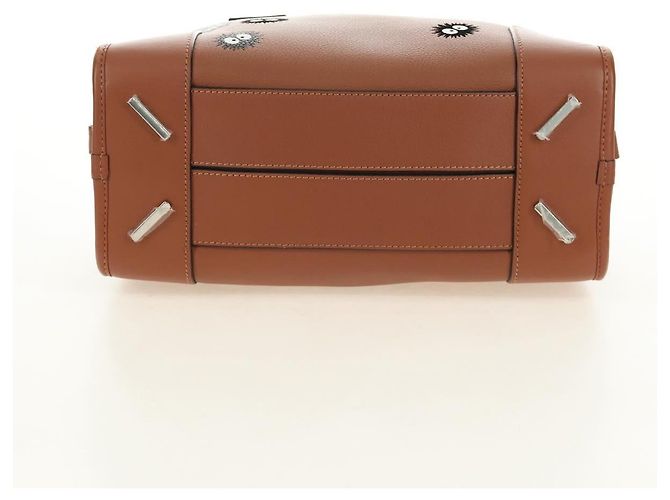 LOEWE Studio Ghibli My Neighbor Totoro Amazona 28 Leather 2way Auth 167413SM Marrone Argento - vista 5