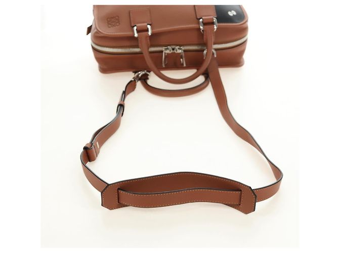 LOEWE Studio Ghibli My Neighbor Totoro Amazona 28 Leather 2way Auth 167413SM Marrone Argento - vista 8