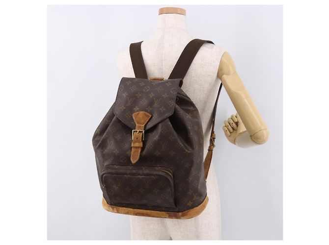 Zaino LOUIS VUITTON Monogram Montsouris GM M51135 LV Auth 183866 Monogramma - vista 29
