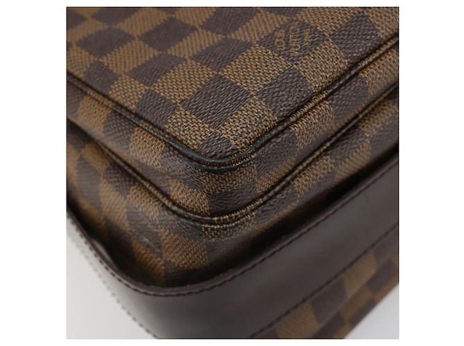 LOUIS VUITTON Borsa a Spalla Damier Ebene Naviglio N45255 LV Auth ka4790 - vista 16