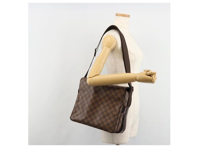 LOUIS VUITTON Borsa a Spalla Damier Ebene Naviglio N45255 LV Auth ka4790 - vista 24
