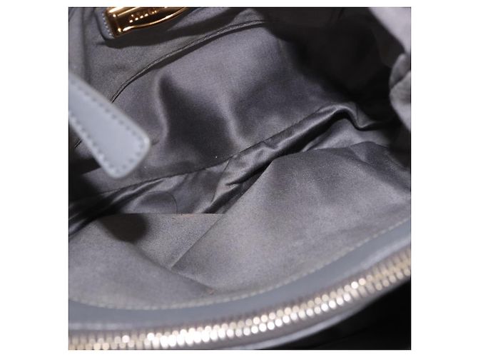Borsa Miu Miu in pelle 2way Grigio Oro Autentica 187651A Marrone D'oro - vista 11