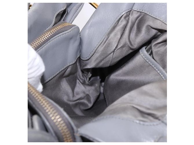 Borsa Miu Miu in pelle 2way Grigio Oro Autentica 187651A Marrone D'oro - vista 23