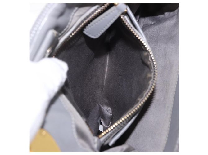 Borsa Miu Miu in pelle 2way Grigio Oro Autentica 187651A Marrone D'oro - vista 27
