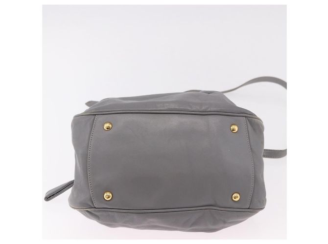 Borsa Miu Miu in pelle 2way Grigio Oro Autentica 187651A Marrone D'oro - vista 5