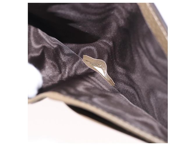 Portafoglio GUCCI GG Marmont in pelle beige argento 428726 Auth 186156M - vista 10