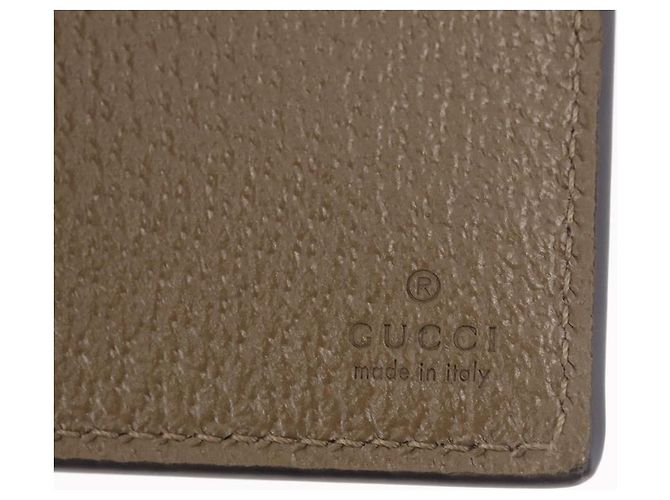 Portafoglio GUCCI GG Marmont in pelle beige argento 428726 Auth 186156M - vista 18