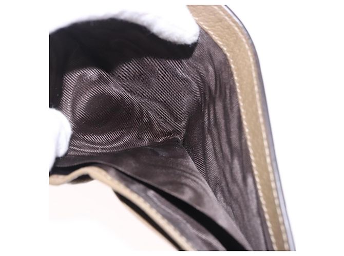 Portafoglio GUCCI GG Marmont in pelle beige argento 428726 Auth 186156M - vista 21