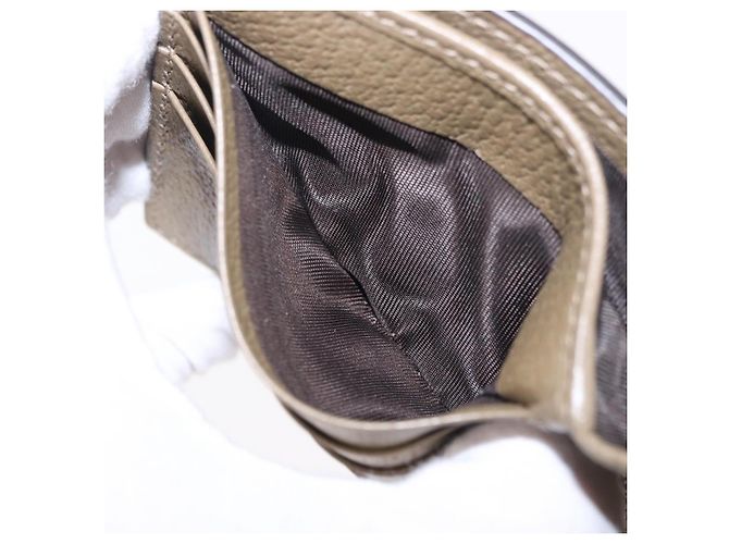 Portafoglio GUCCI GG Marmont in pelle beige argento 428726 Auth 186156M - vista 25