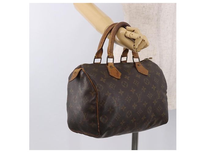 LOUIS VUITTON Borsa Monogram Speedy 25 M41528 LV Auth 187644 Monogramma - vista 22