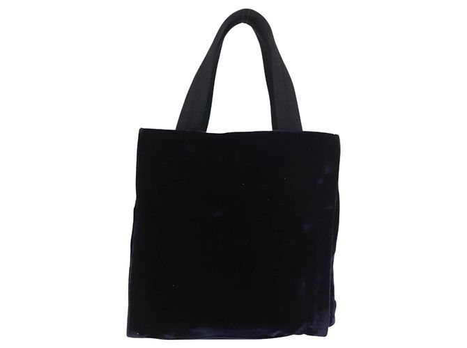 Borsa PRADA Velluto Blu Navy Argento Autentica 187785A - vista 2