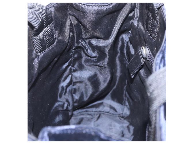 Borsa PRADA Velluto Blu Navy Argento Autentica 187785A - vista 20