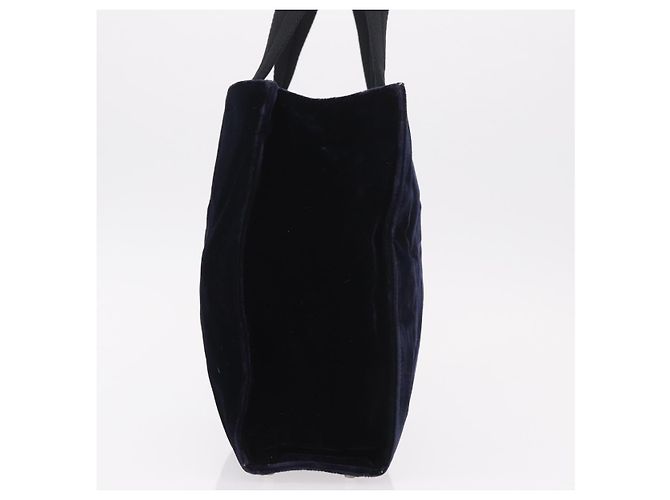 Borsa PRADA Velluto Blu Navy Argento Autentica 187785A - vista 3