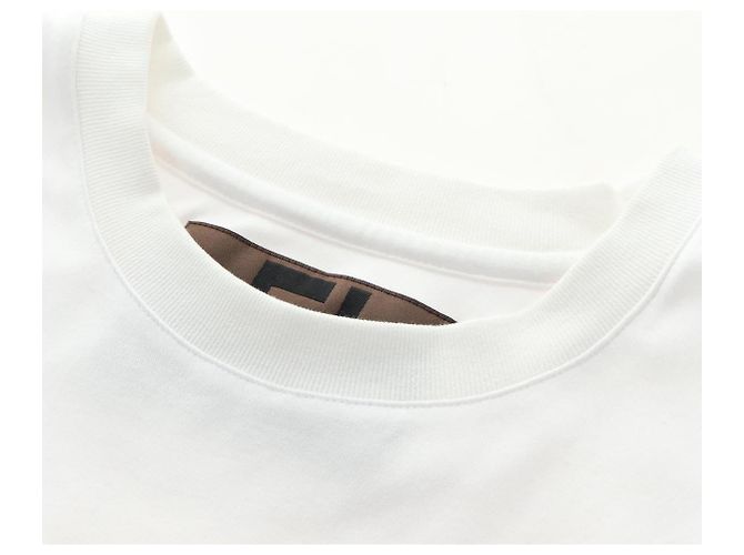 Camiseta FENDI x FRGMT x POKMON Dragonite de algodón blanco Auth 167426SAM - vista 10