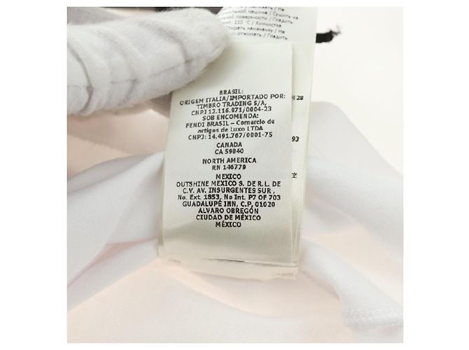 Camiseta FENDI x FRGMT x POKMON Dragonite de algodón blanco Auth 167426SAM - vista 16