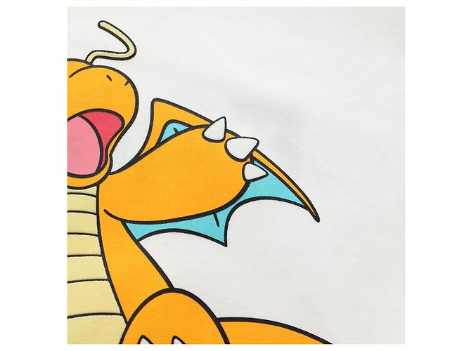 Camiseta FENDI x FRGMT x POKMON Dragonite de algodón blanco Auth 167426SAM - vista 7