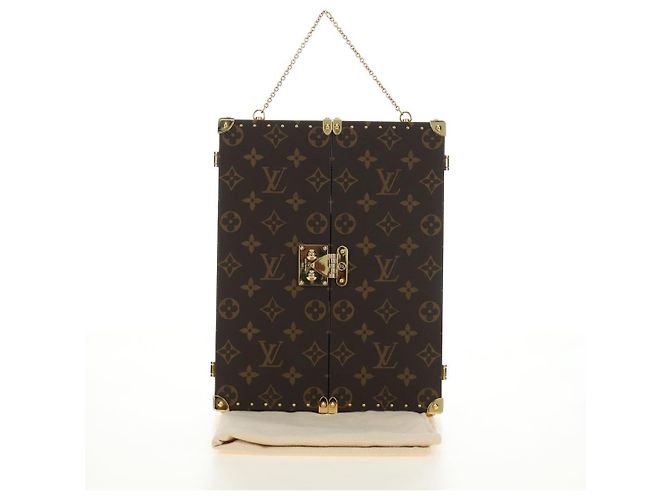 LOUIS VUITTON Monogram Home Mirror Trunk GI0554 LV Auth 184970SAM Monogramma - vista 12