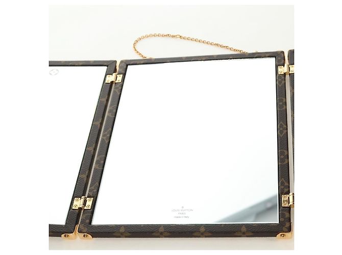 LOUIS VUITTON Monogram Home Mirror Trunk GI0554 LV Auth 184970SAM Monogramma - vista 24
