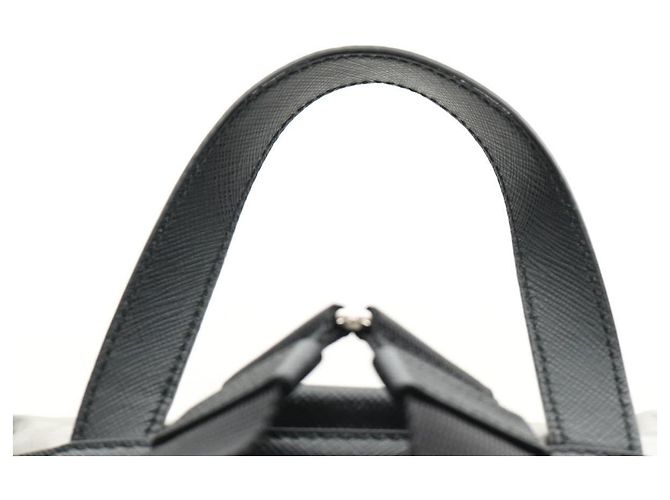 PRADA Backpack PVC Canvas Silver Auth 184815M Silvery - view 14