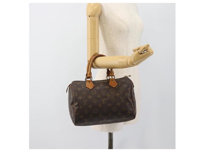 LOUIS VUITTON Borsa Monogram Speedy 25 M41528 LV Auth 186096 Monogramma - vista 21
