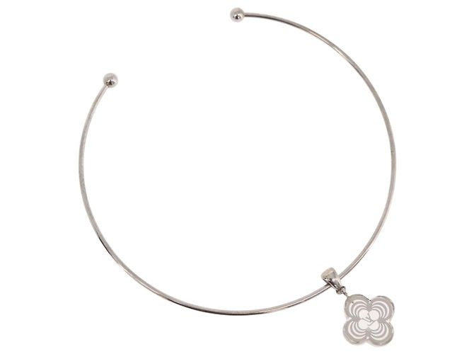 LOUIS VUITTON Corie Arafoli Choker metal Silver LV Auth 186177A Argento - vista 10