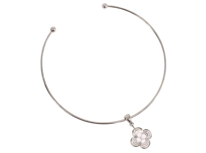 LOUIS VUITTON Corie Arafoli Choker metal Silver LV Auth 186177A Argento - vista 2
