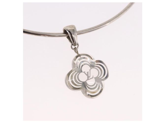 LOUIS VUITTON Corie Arafoli Choker metal Silver LV Auth 186177A Argento - vista 3