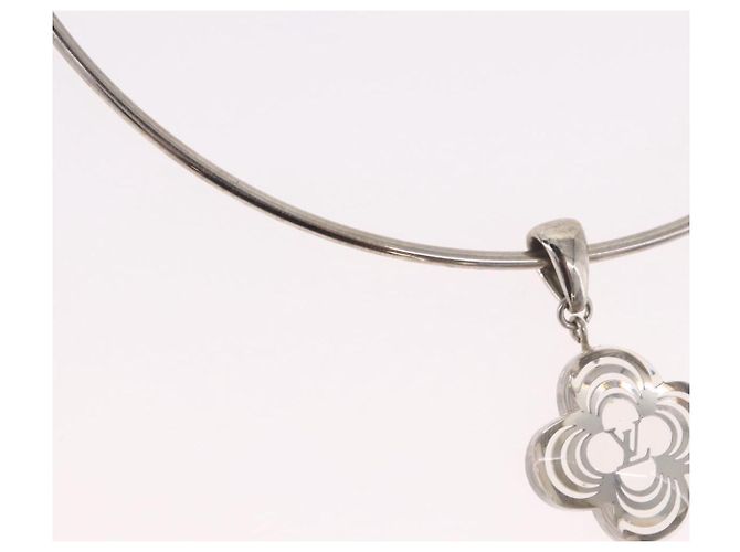 LOUIS VUITTON Corie Arafoli Choker metal Silver LV Auth 186177A Argento - vista 4